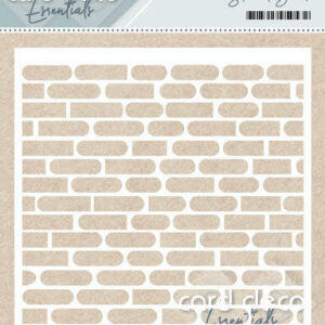 Card deco Essentials Stencil Brick