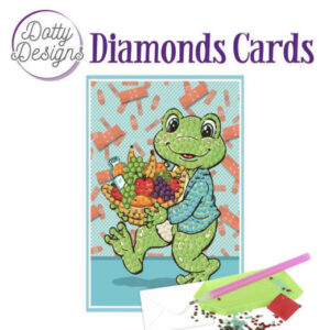 Dotty Designs Diamonds Cards - Get Well Frog DDDC1008