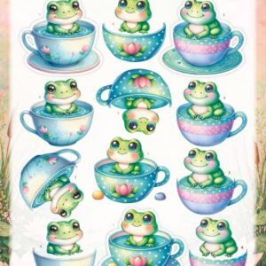 3D Cutting Sheet - Berries Beauties - Joyful Hoppers - A Cup Of Frog