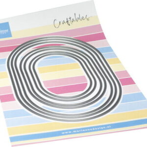 #3 Craftables stencil Basic dies - oval rectangle