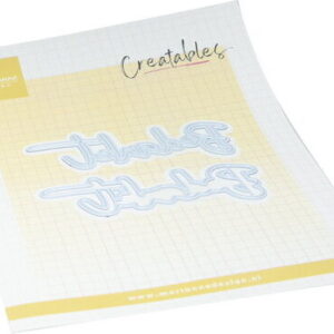 #3 Creatables stencil Bedankt