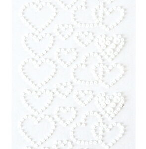 Hearts - Pearls white