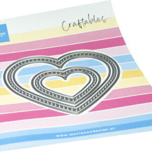 Craftables stencil Open Hearts