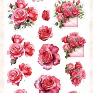 3D Cutting Sheet - Berries Beauties - Floral Elegance - Romantic Roses