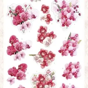 3D Pushout Sheet - Berries Beauties - Floral Elegance - Orchid Grace