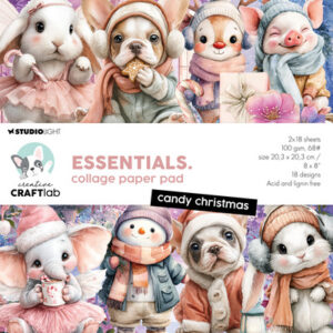 CCL-ES-CPP497 - CCL Collagepapierblok – Candy Christmas Essentials nr. 497