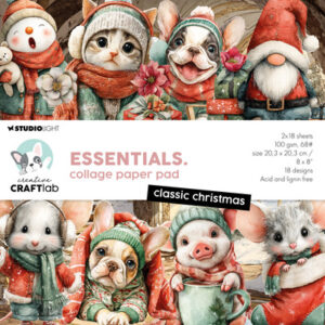 CCL-ES-CPP498 - CCL Collagepapierblok – Classic Christmas Essentials nr. 498