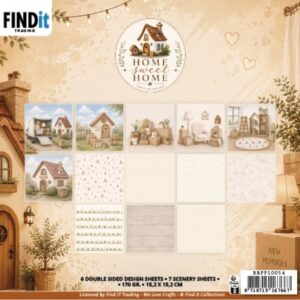 Paperpack - Find It Collection - Home Sweet Home - 15,2 x 15,2 cm