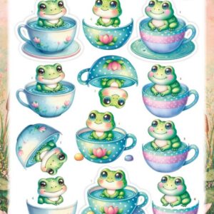 3D Pushout Sheet - Berries Beauties - Joyful Hoppers - A Cup Of Frog